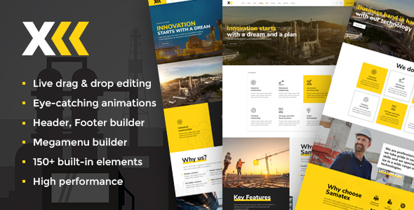Samatex-工业WordPress主题+Woocommerce
