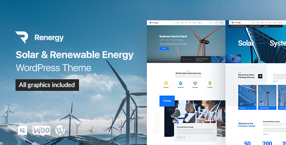R-energy-太阳能和可再生能源WordPress主题