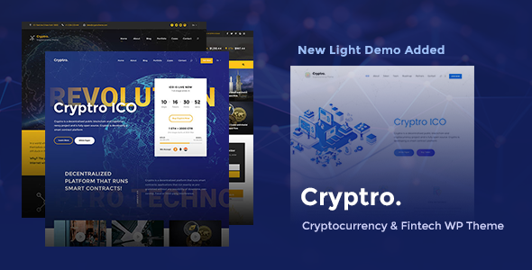 Cryptro-加密货币、NFT、区块链、比特币WordPress