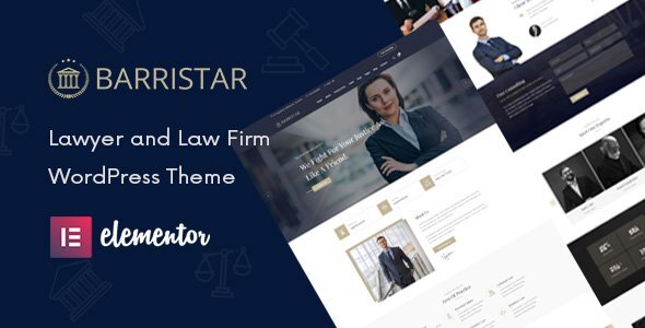 Barristar-法律，律师和律师WordPress主题