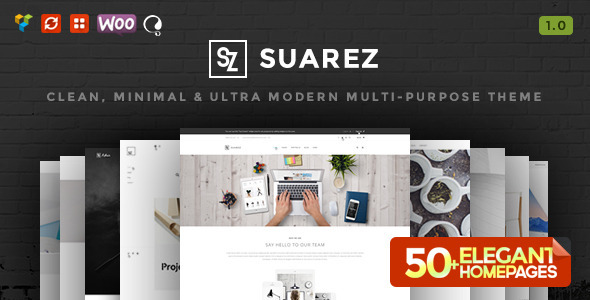 Suarez-干净、简约、现代的多用途WordPress主题