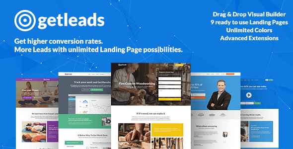 Getleads高性能登录页面WordPress主题