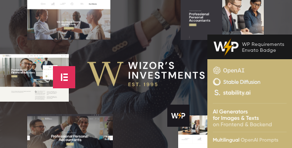 Wizor’s |投资与商业WordPress主题