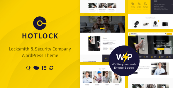 HotLock |锁匠和安全系统WordPress主题+RTL
