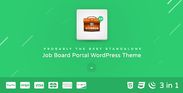 WPJobus-工作板和简历WordPress主题