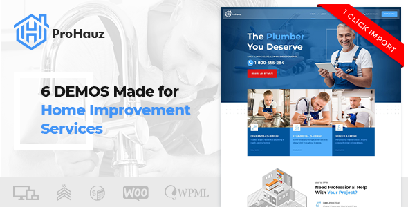 ProHauz–勤杂工和水管工WordPress主题
