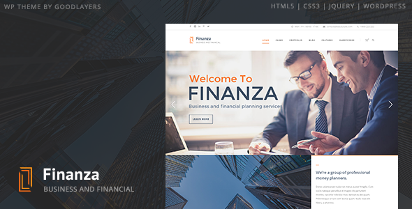 Finanza-商业与金融WordPress
