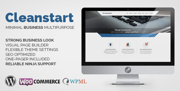 企业商务WordPress主题-Cleanstart