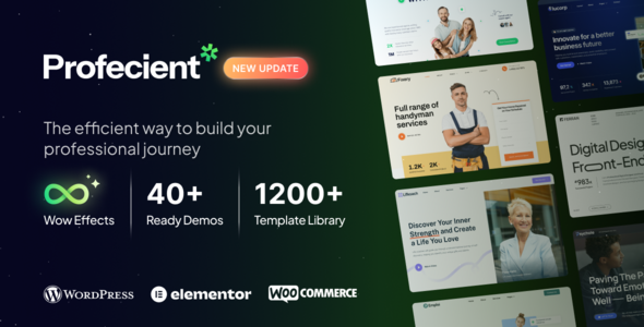 Profecient-多用途Elementor商务和WooCommerce WordPress主题