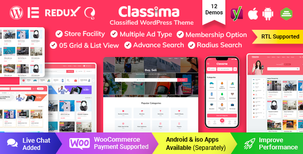 Classima–分类广告WordPress主题