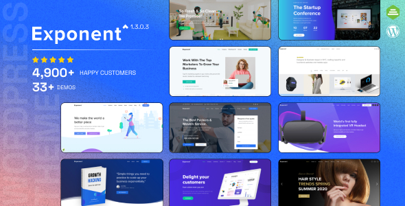 Exponent-现代多用途商务WordPress主题