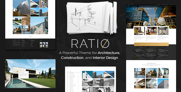 Ratio-一个强大的室内设计和建筑WordPress主题