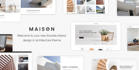 Maison-面向室内设计师和建筑师的现代WordPress主题