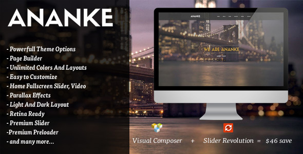 Ananke-单页Parallax WordPress主题
