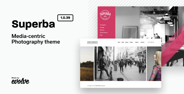 Superba：以媒体为中心的摄影WordPress主题