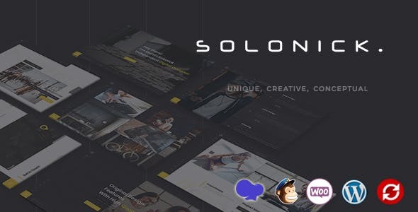 Solonick-个人作品集WordPress主题