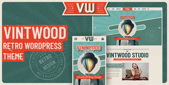 VintWood-复古的WordPress主题