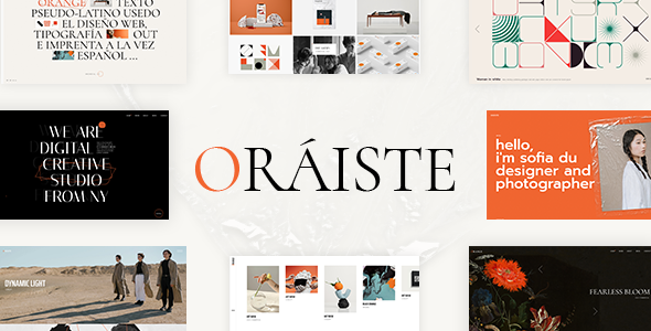Oráiste-创意作品集元素WordPress主题