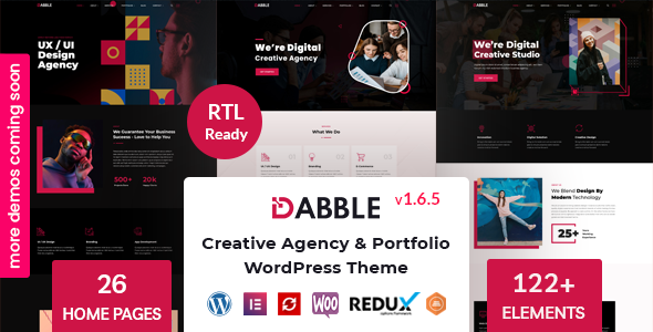 Dabble-创意代理和组合WordPress主题