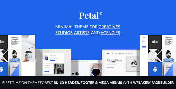 Petal-自由职业者和代理WordPress主题的创意作品集