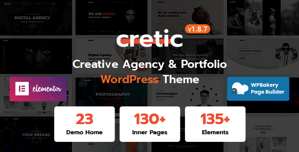 Cretic-创意代理WordPress主题