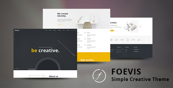 Foevis-最小代理和视频组合WordPress主题