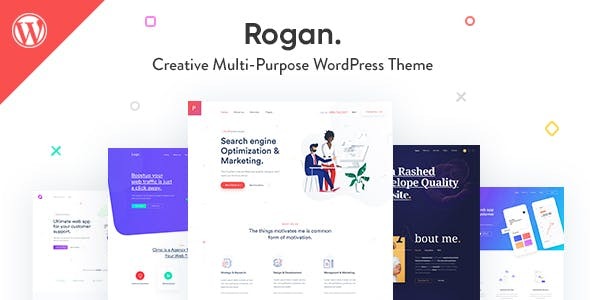 Rogan-创意多用途WordPress主题代理，Saas，投资组合