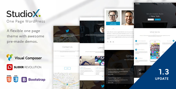 StudioX-单页WordPress