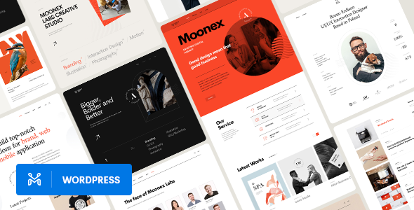 Moonex-代理和投资组合WordPress主题