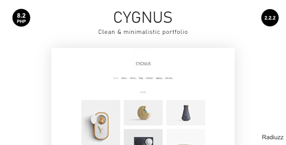Cygnus-干净和极简主义的组合WordPress主题