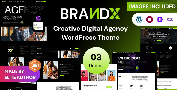 Brandx–创意数字代理WordPress主题