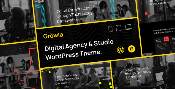Gröwla–数字代理和工作室WordPress主题