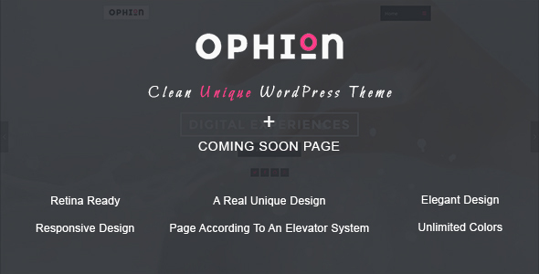 Ophion-干净的WordPress主题