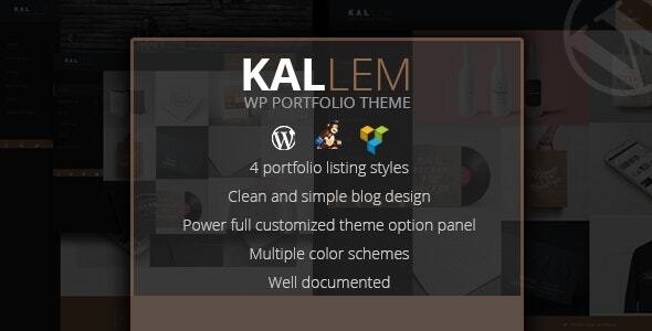 Kallem-创意组合WordPress主题