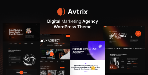 Avtrix-数字营销机构WordPress主题