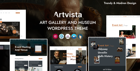 Artvista-美术馆和博物馆WordPress主题