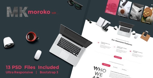 Moroko–创意Bootstrap响应式WordPress主题