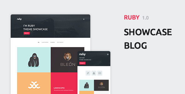 Ruby-作品集和博客WordPress主题