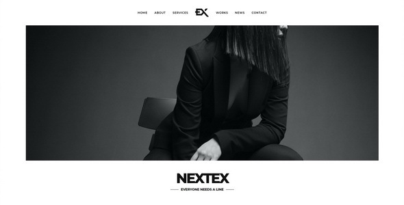 Nextex-单页摄影WordPress主题