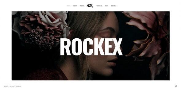 Rockex-单页作品集WordPress主题