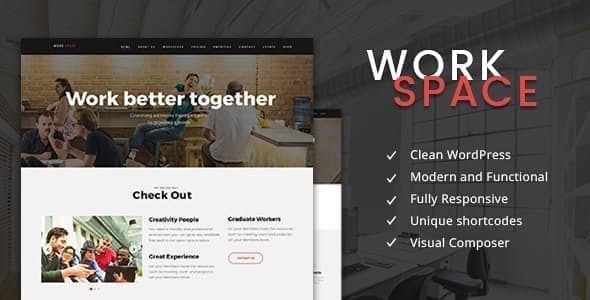 WorkSpace-创意协同办公WordPress主题