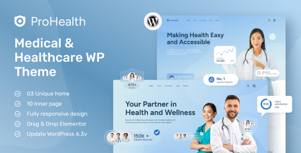 ProHealth-用于医疗和保健的创意WordPress主题