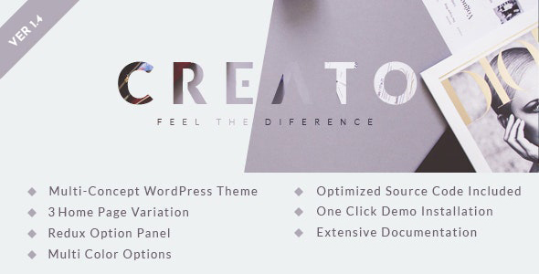 Creato-Parallax WordPress主题