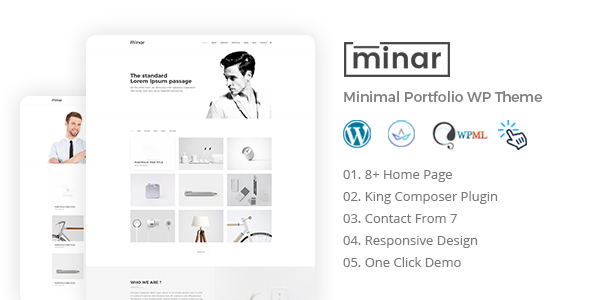 Minar-最小组合WordPress主题