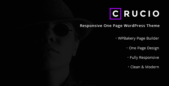 Crucio-响应式单页WordPress主题