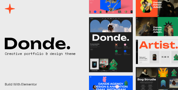 Donde-艺术家作品集WordPress主题