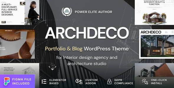 Archdeco-建筑与室内设计机构作品集WordPress主题