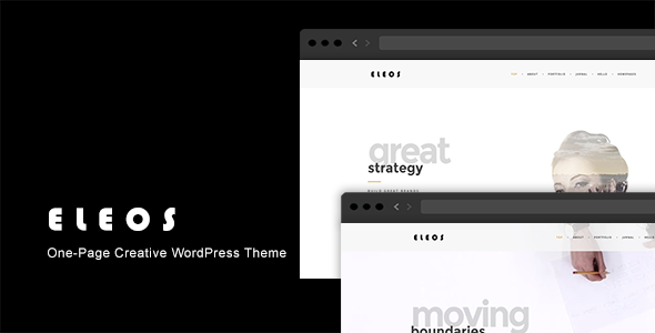 Eleos-单页创意WordPress主题