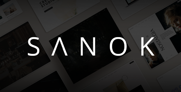 Sanok-干净的极简主义一页和多页WordPress主题