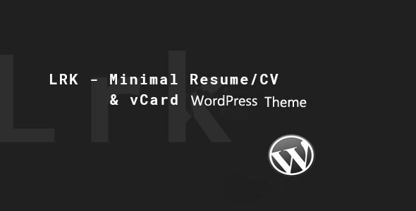 LRK-创意vCard WordPress主题